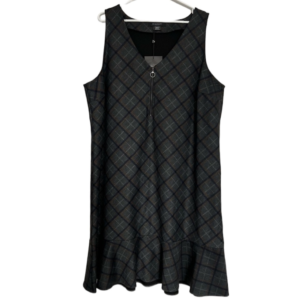 NWT Micheal Studio Collection Plaid Dress